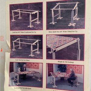 The American Legacy quilting frame Adjustable Quilting Frame